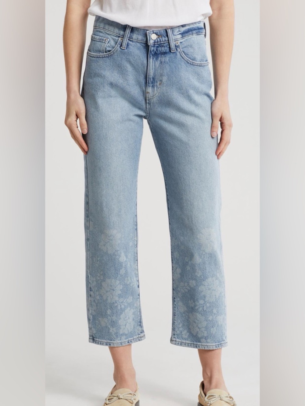 🍀Lucky Brand Hi-Waist ‘90’s Loose Crop Jeans. Ladies 8.
